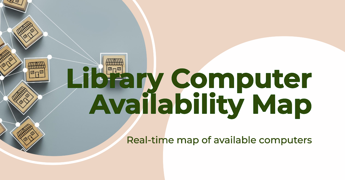 Library computer availability map